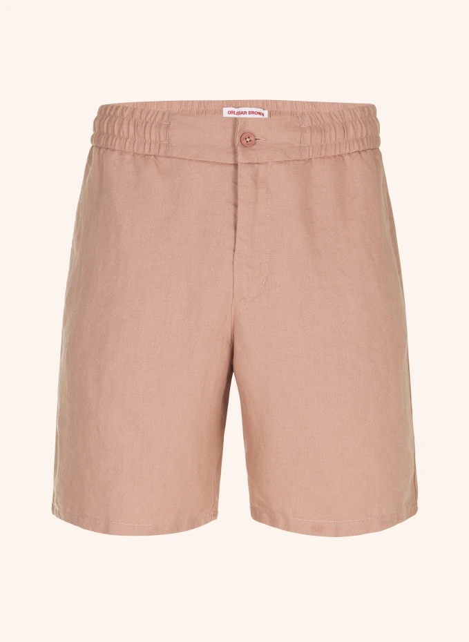 

Шорты cornell linen short Orlebar Brown, розовый