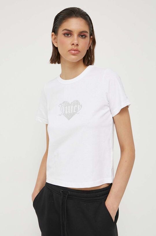 

Хлопковая футболка Juicy Couture, белый