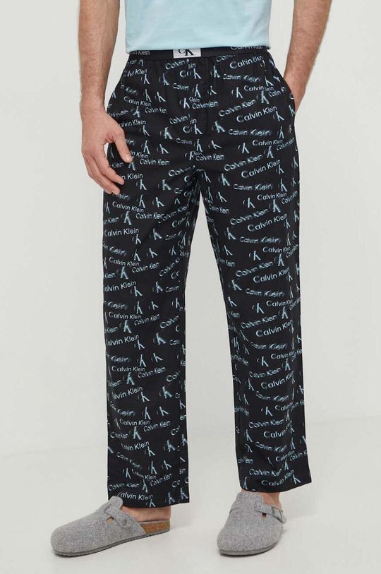 Хлопковые пижамные штаны Calvin Klein Underwear, черный