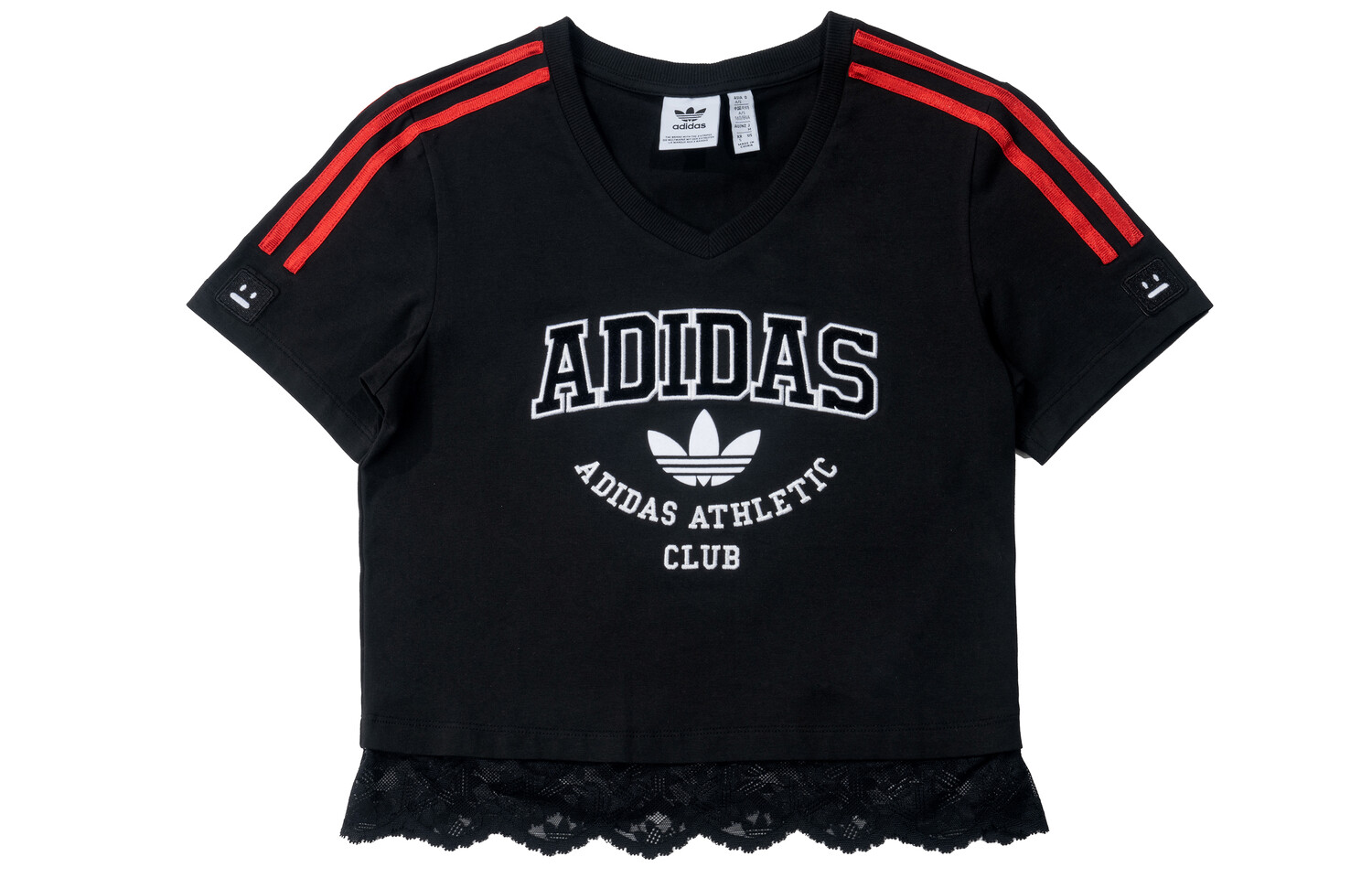 

Футболка Shamrock Retro Stripes женская черная Adidas Originals
