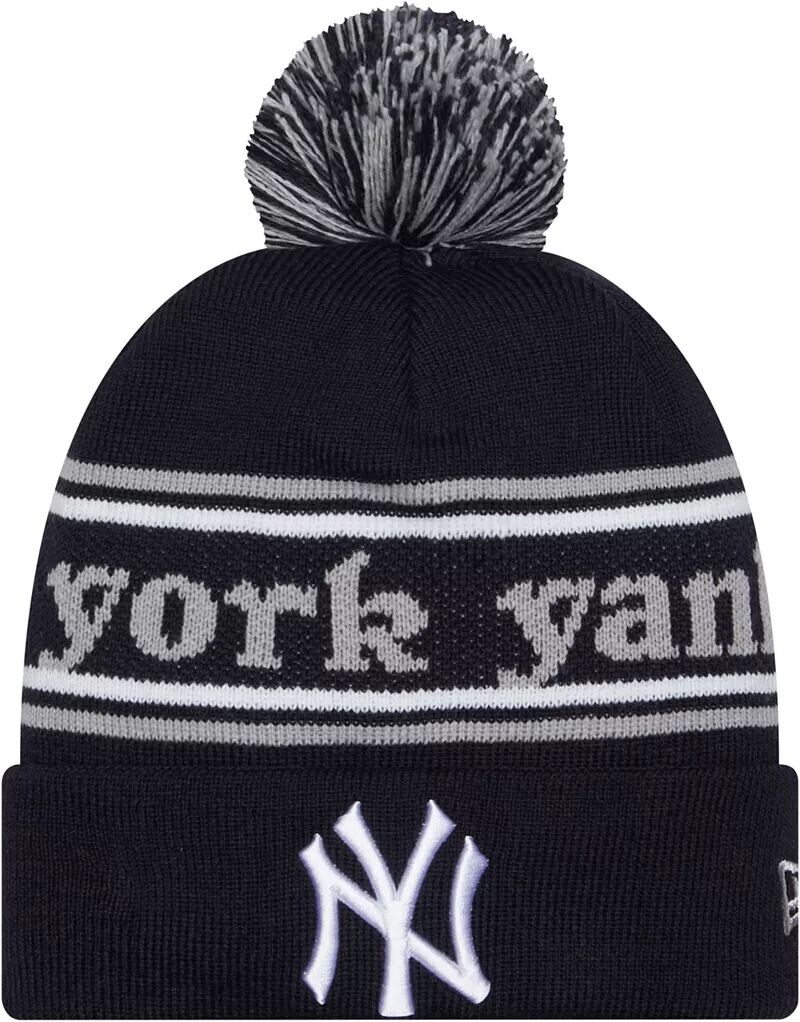 

Синяя вязаная шапка New Era Youth New York Yankees