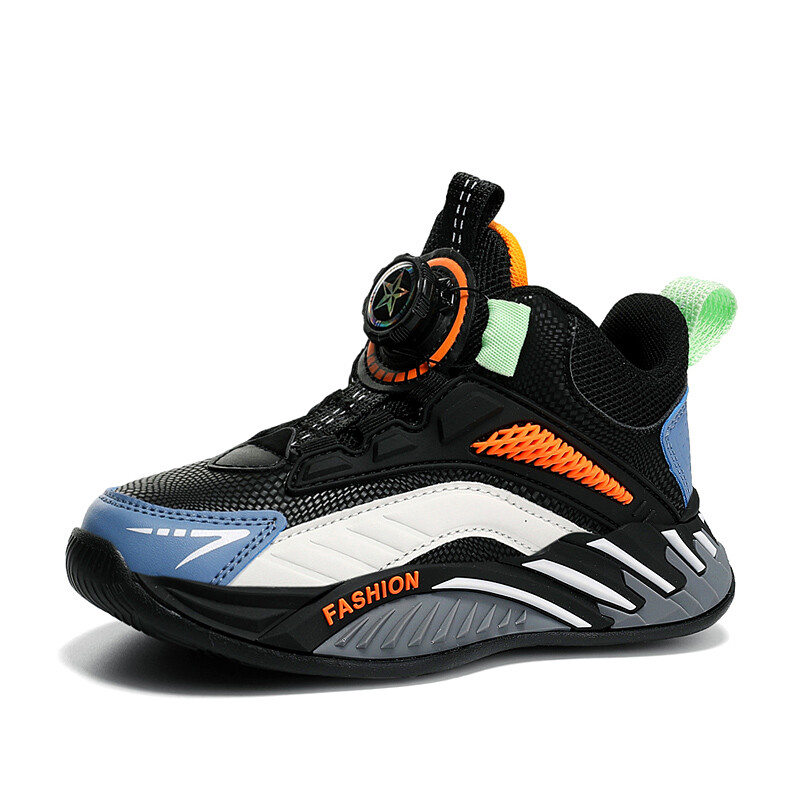 

Кроссовки детские детские Mid-top Bull Cat, черный/белый