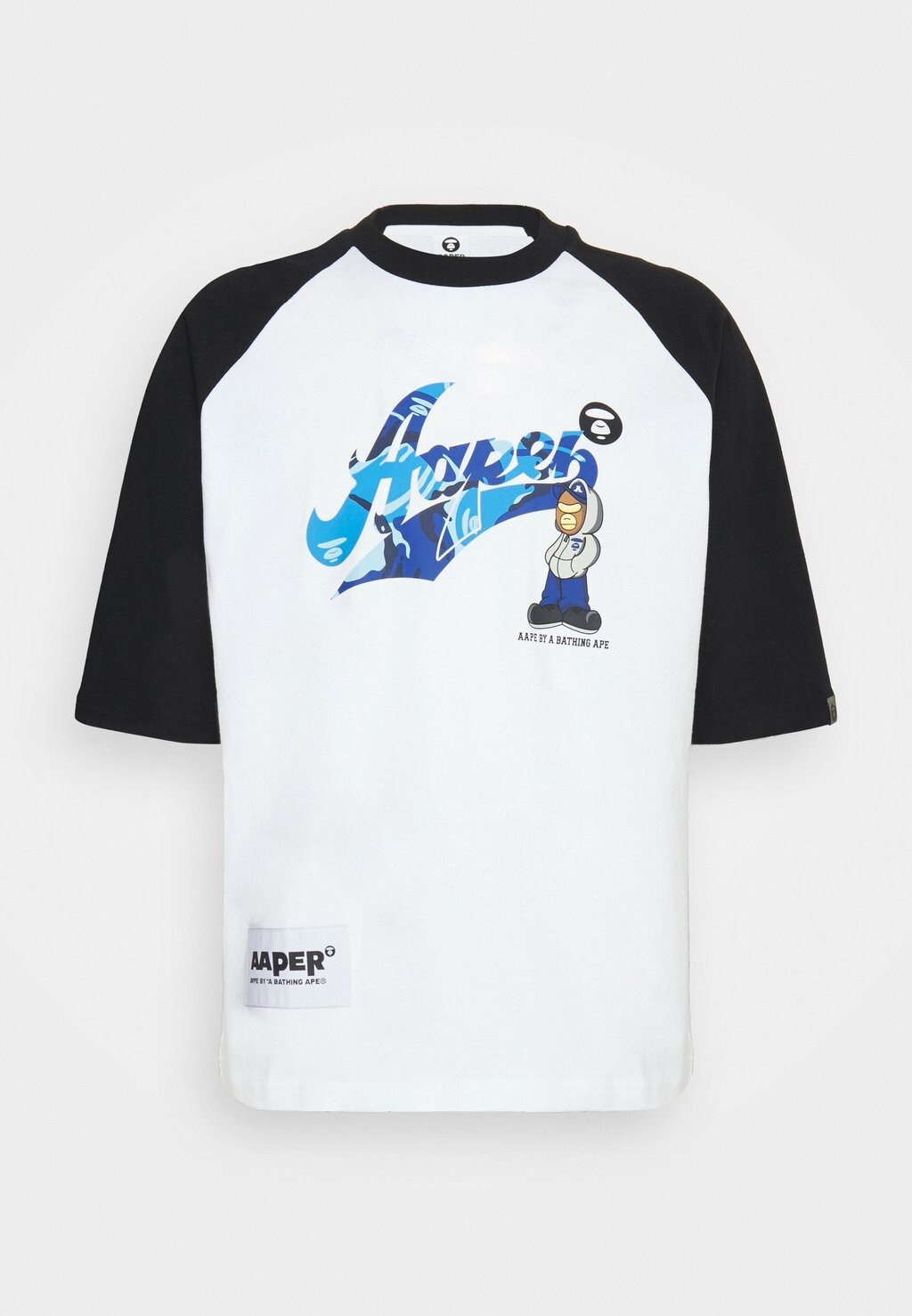 

Футболка с принтом AAPE By A Bathing Ape, черный