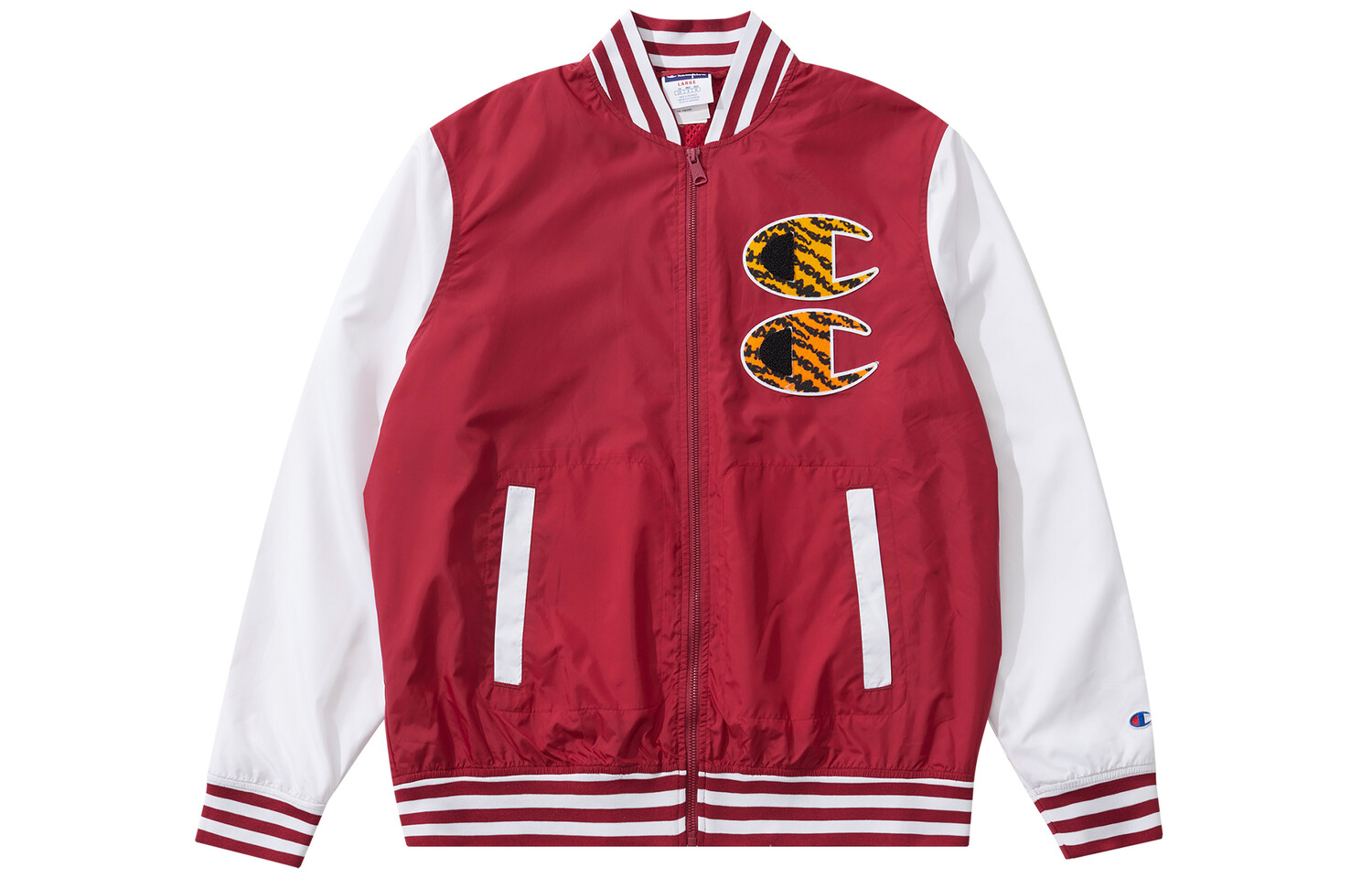 

Бейсбольная майка унисекс Champion, цвет Crimson stitching