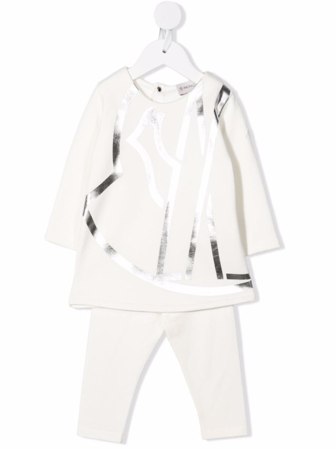 

Спортивный костюм с логотипом Moncler Enfant, белый