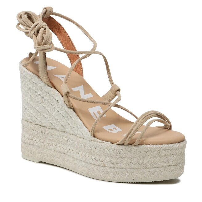 Эспадрильи Manebi SoftSuede Lace-Up, бежевый