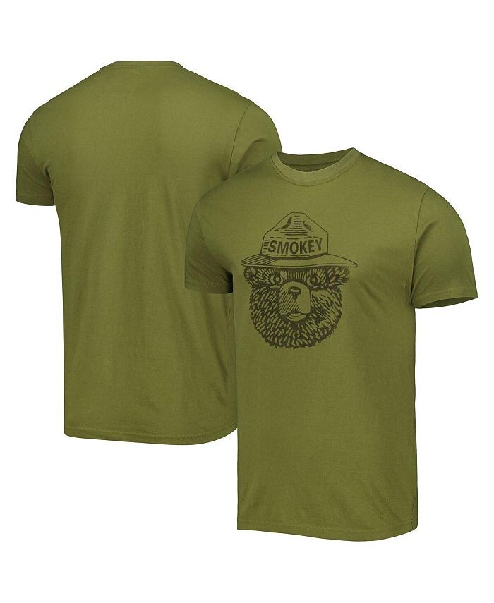 

Мужская и женская зеленая футболка Smokey the Bear Brass Tacks American Needle, зеленый