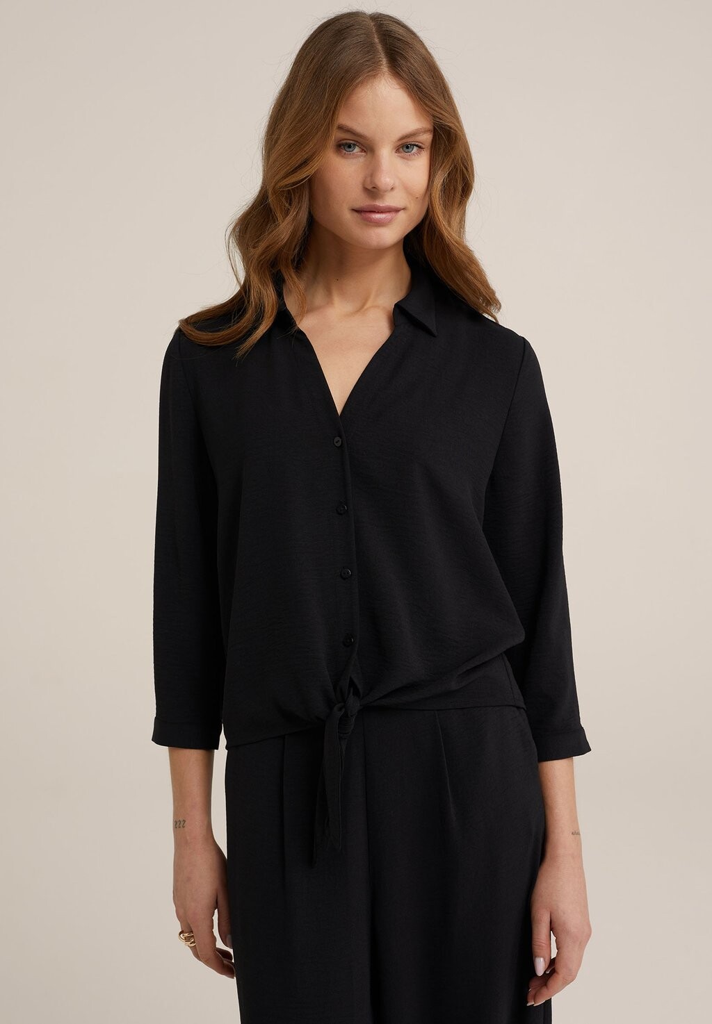 

Блузка-рубашка WE Fashion, цвет black