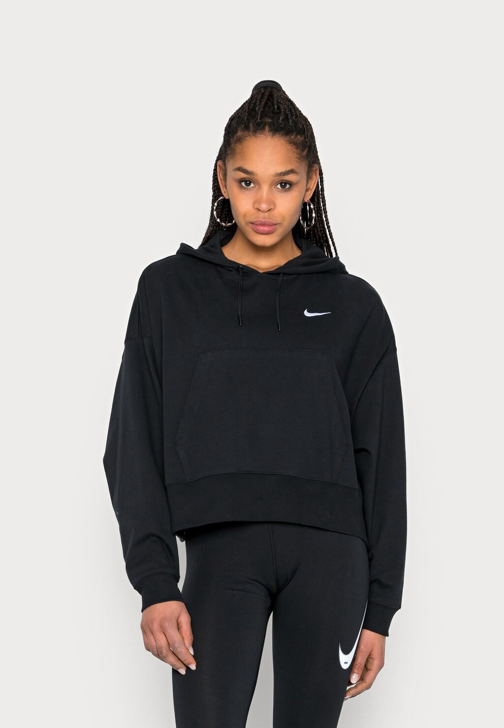

Толстовка с капюшоном Nike, черно-белый, Черный