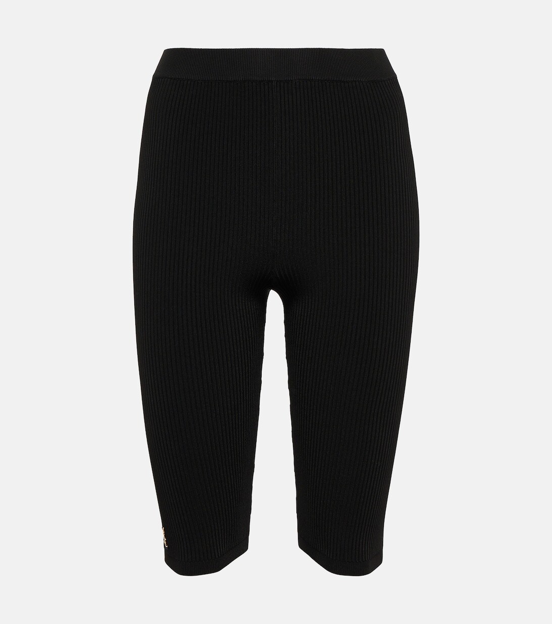 

Байкерские шорты в рубчик SAINT LAURENT, черный