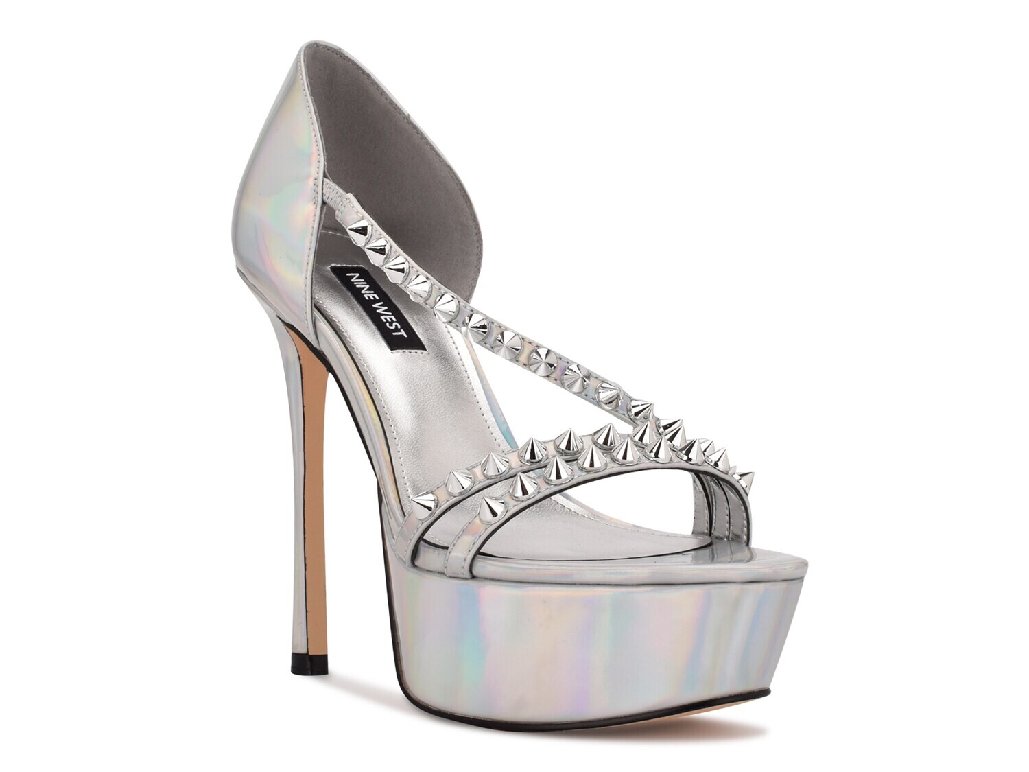 

Сандалии Nine West Fabla, серебряный металлик