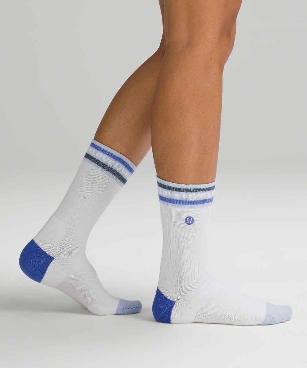 

Женские носки на каждый день Stride Comfort Crew Lululemon, белый