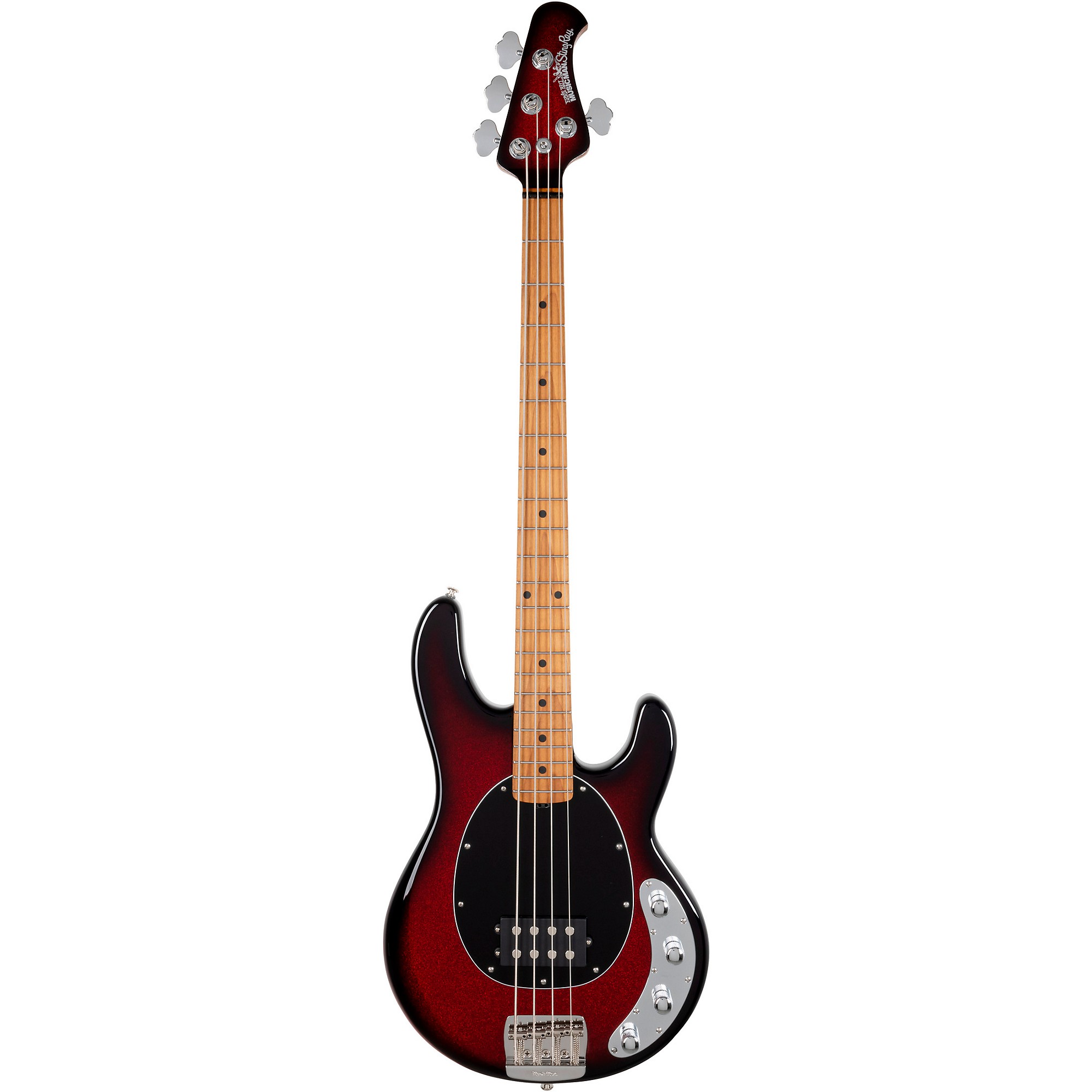 

Ernie Ball Music Man Stingray Special 4 H, ограниченная серия, накладка из жареного клена, электрический бас-гитара Burnt Apple