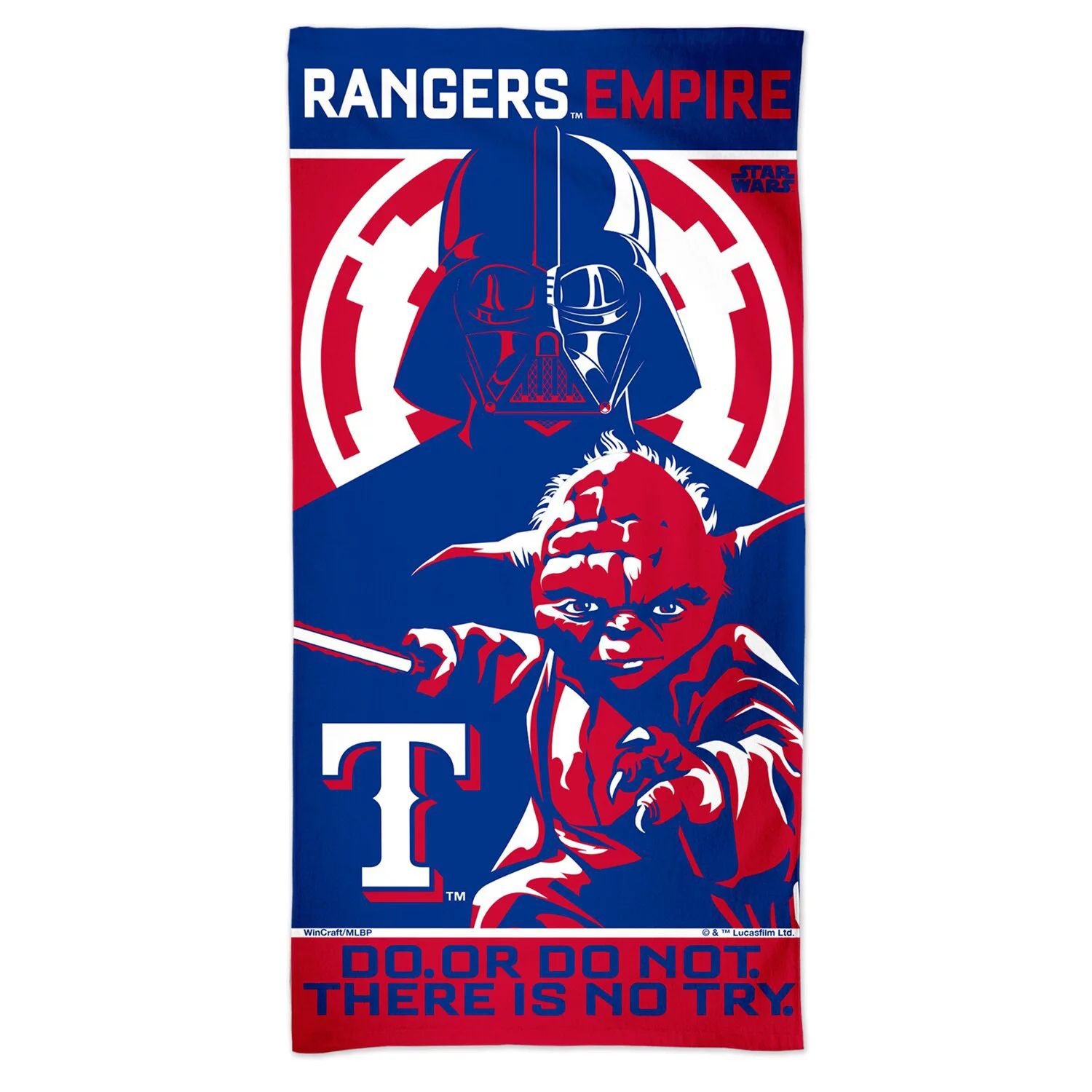 

WinCraft Texas Rangers 30 x 60 дюймов Пляжное полотенце Spectra Star Wars Empire