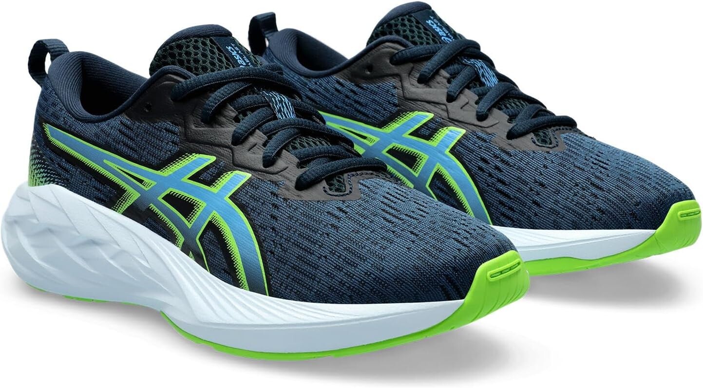 

Кроссовки ASICS Kids Novablast 4 GS, цвет French Blue/Waterscape