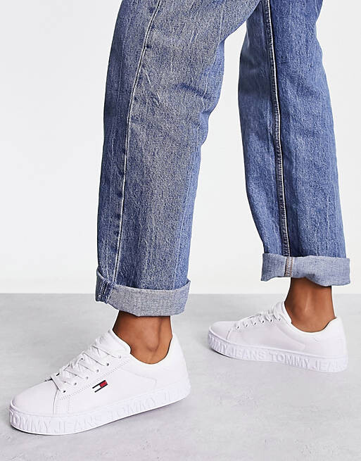 

Белые кожаные кроссовки Tommy Jeans Cool