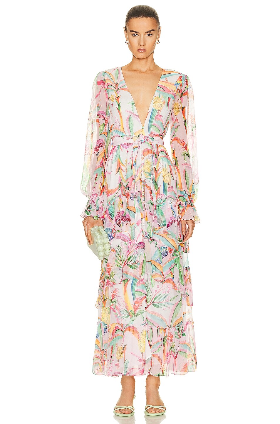 

Платье Rococo Sand Rio Long With Belt, цвет Multi Tropical