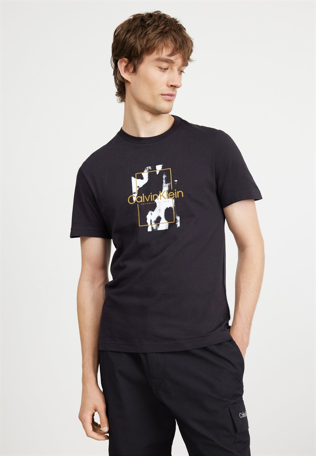 

футболка с принтом Camo Logo T-Shirt Calvin Klein, черный