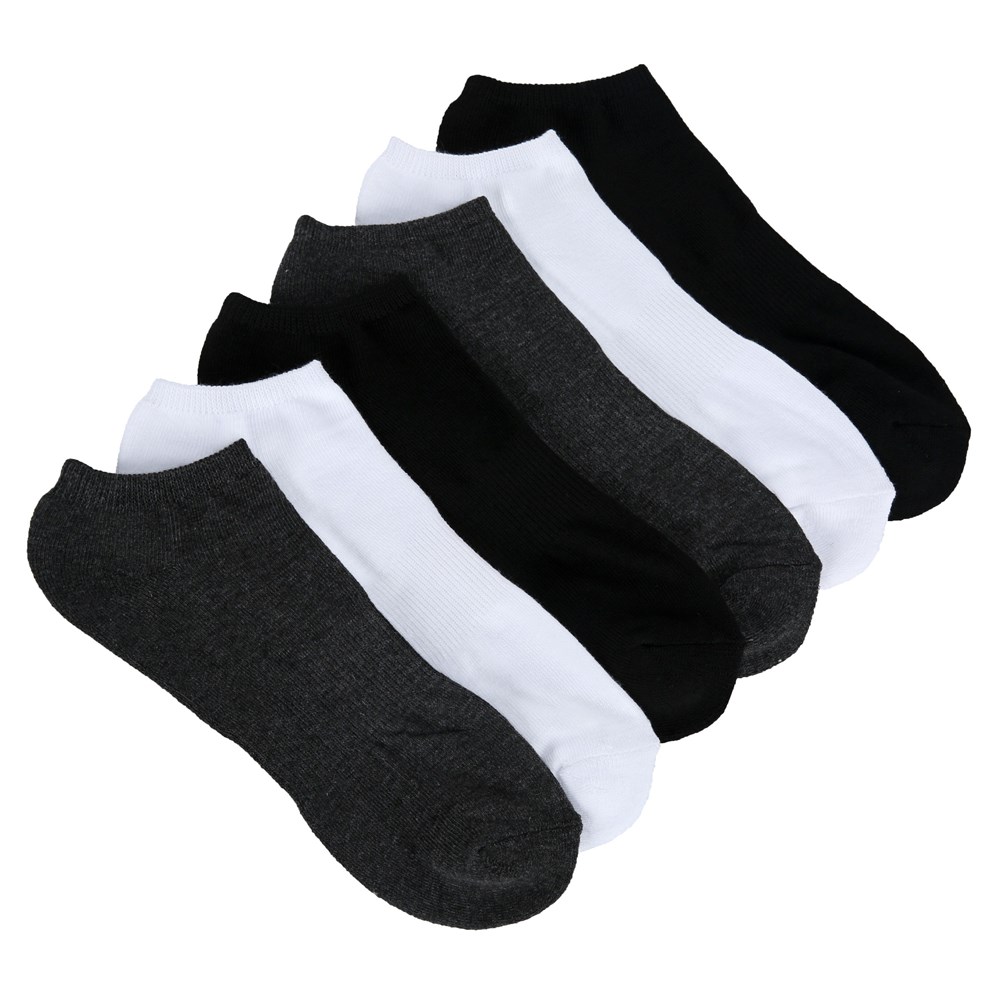 Набор из 6 мужских носков больших размеров без показа Sof Sole, серый