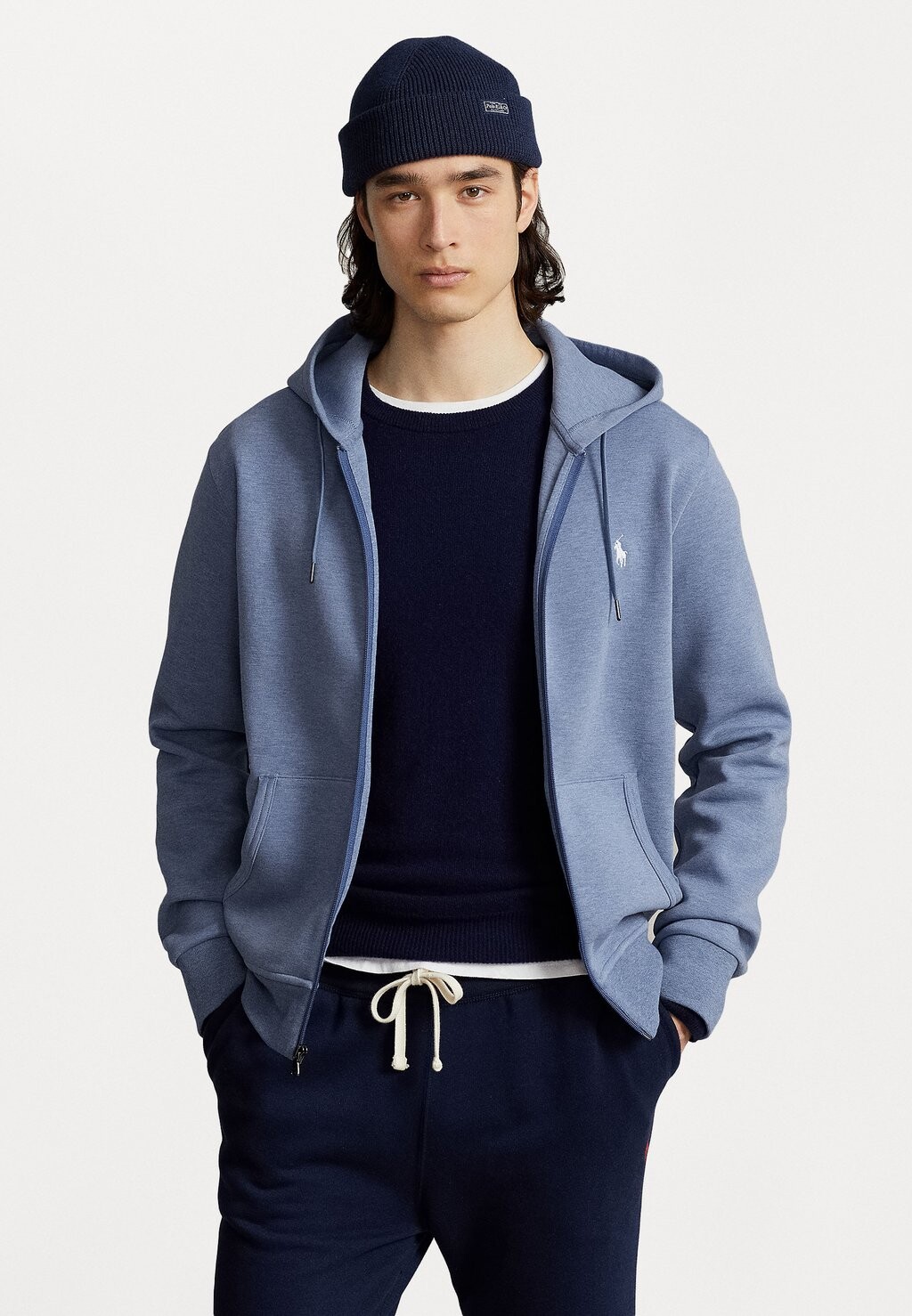 

Толстовка на молнии LONG SLEEVE Polo Ralph Lauren, синяя вересковая решетка