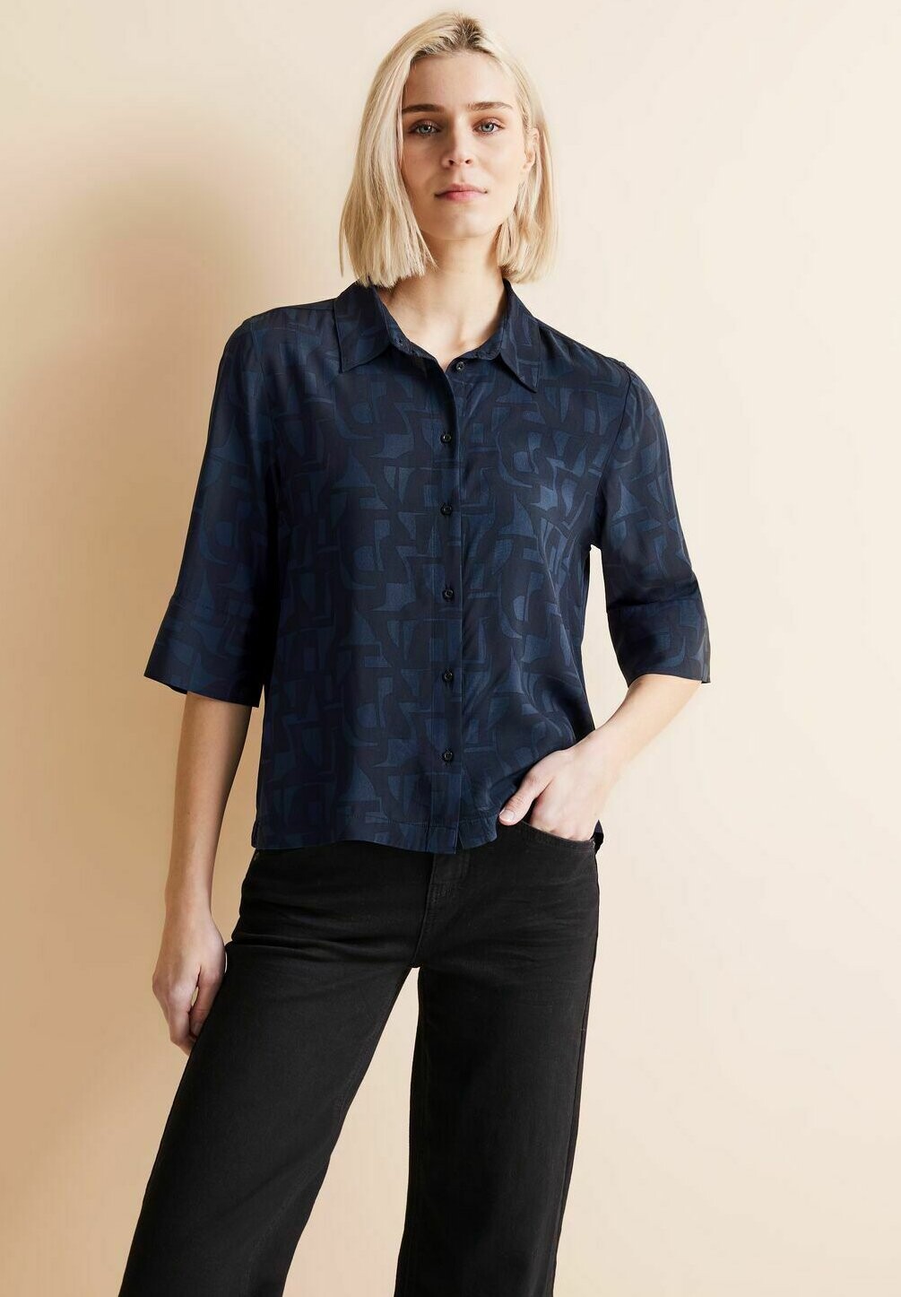 

Блузка-рубашка PRINT Street One, цвет blau