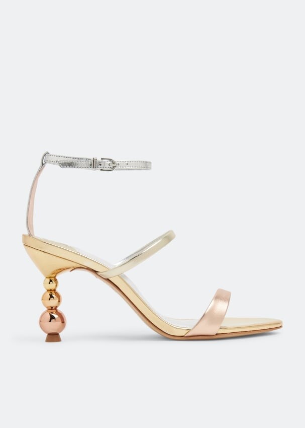 

Сандалии Sophia Webster Rosalind Pearl Mid, золотой