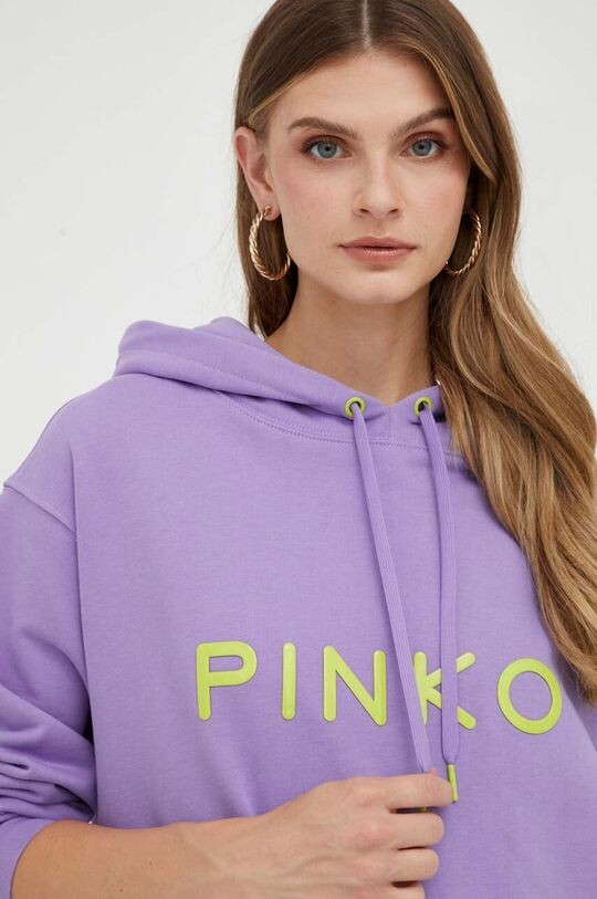 

Хлопковая толстовка Pinko, фиолетовый
