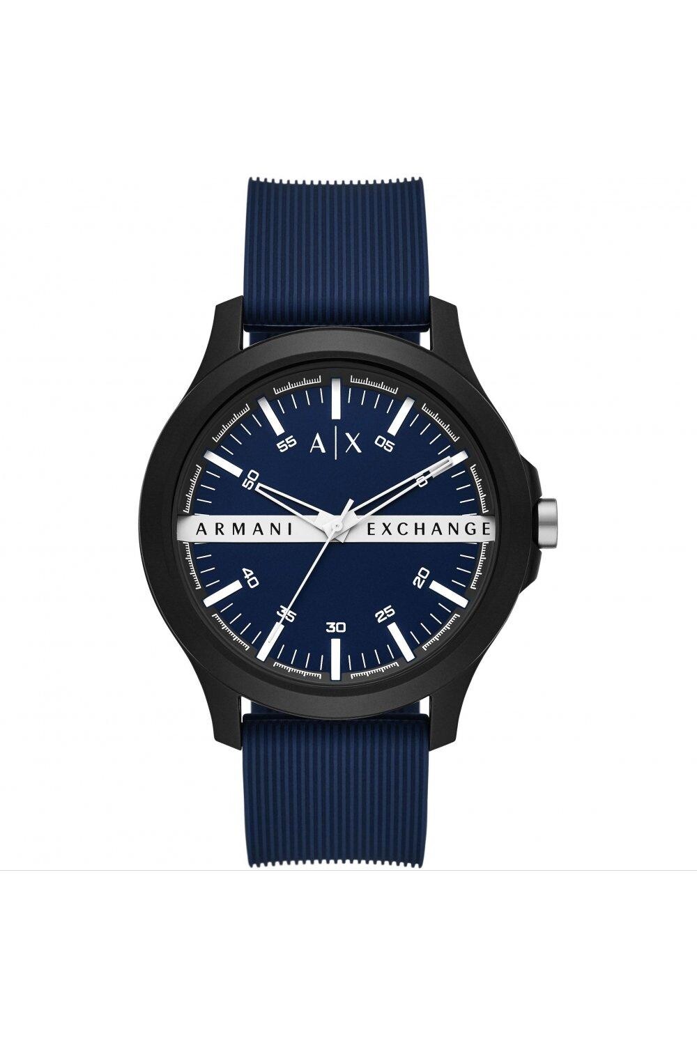 

Модные аналоговые кварцевые часы Hampton Nylon Fashion - AX2433 Armani Exchange, синий