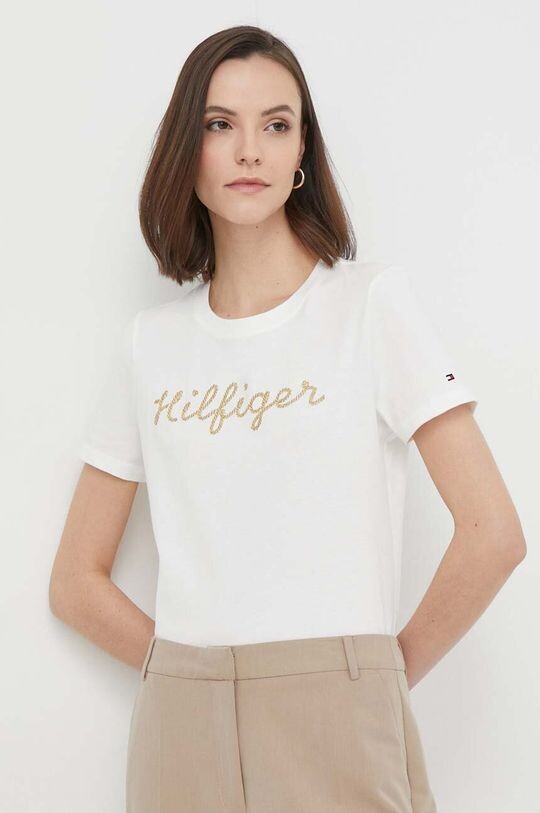 

Хлопковая футболка Tommy Hilfiger, белый