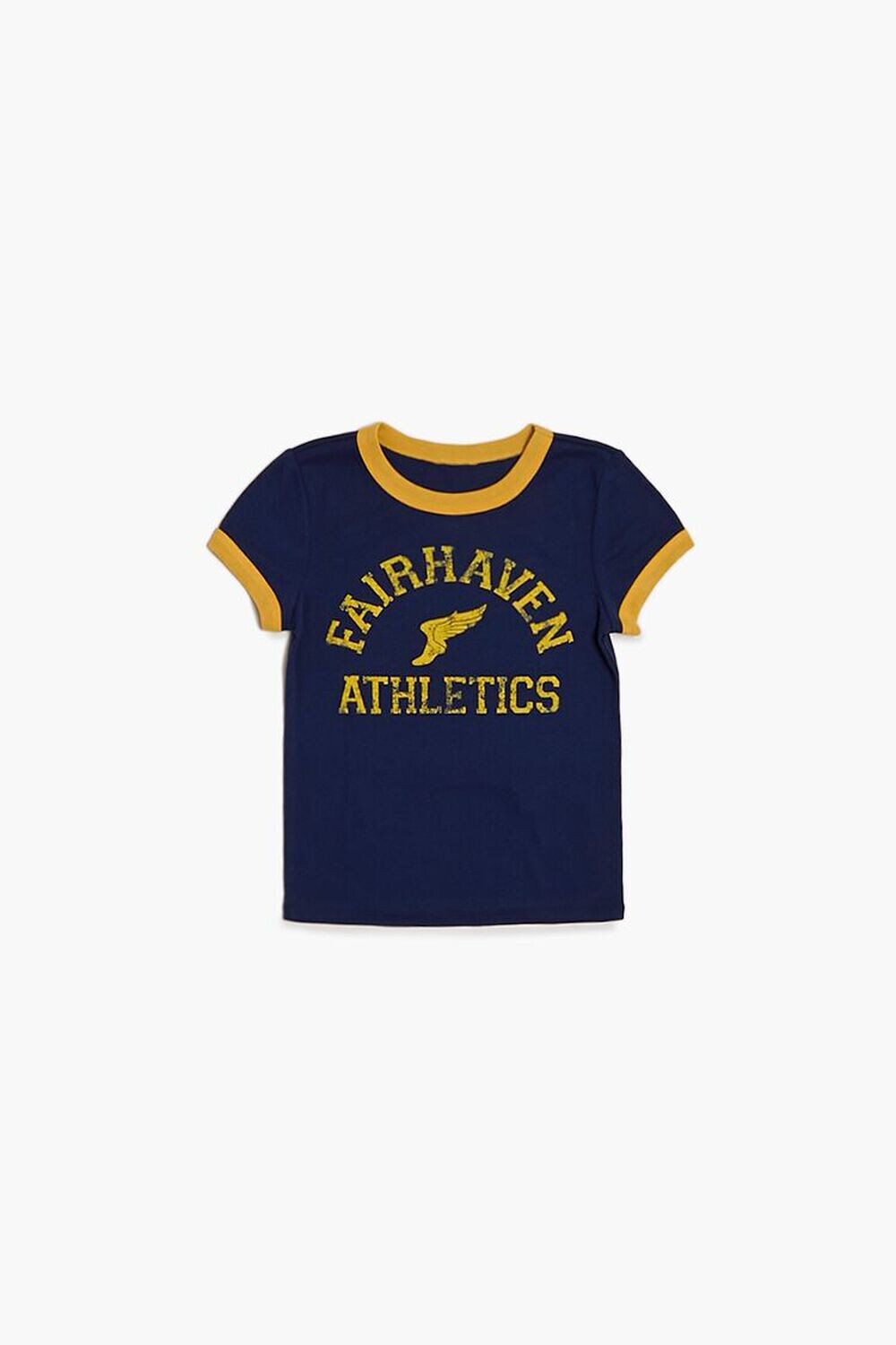 

Футболка Ringer для девочек Fairhaven Athletics Forever 21, нави