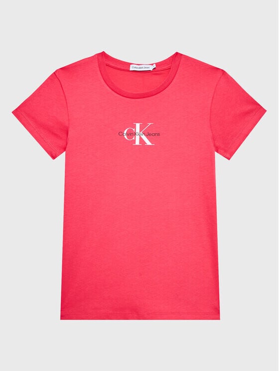 

Футболка узкого кроя Calvin Klein, розовый