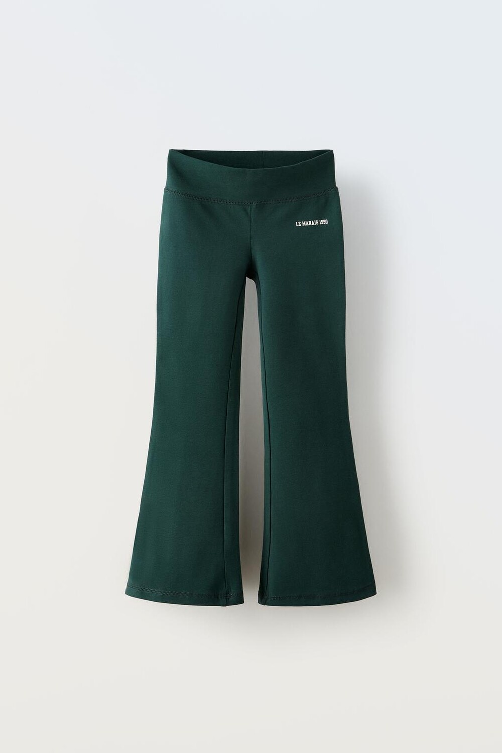 

Расклешенные леггинсы со слоганом ZARA, зеленый