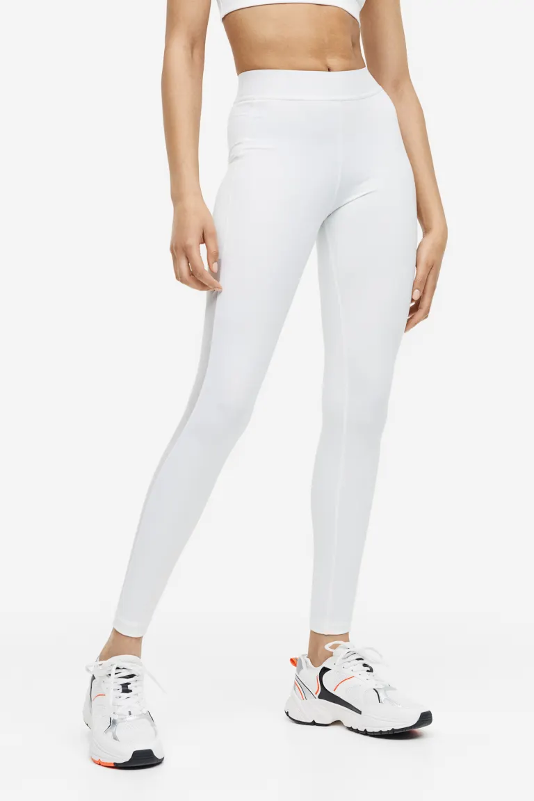 

Спортивные леггинсы с карманами от drymove H&M, белый