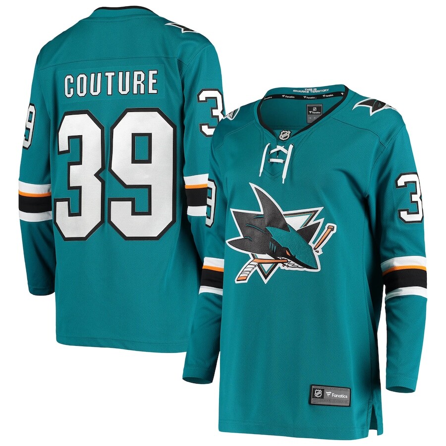 

Джерси Fanatics Branded San Jose Sharks, бирюзовый