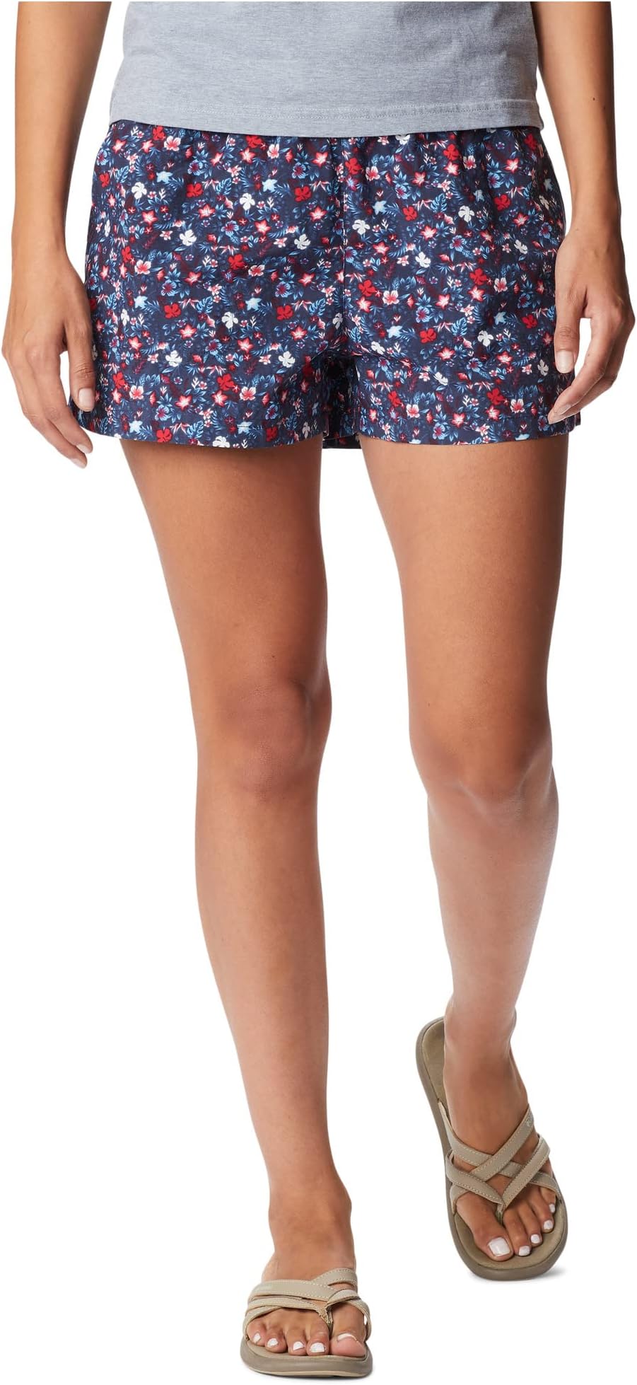 

Шорты Columbia Sandy River II 3" Printed Shorts, цвет Nocturnal/Mini Hibiscus