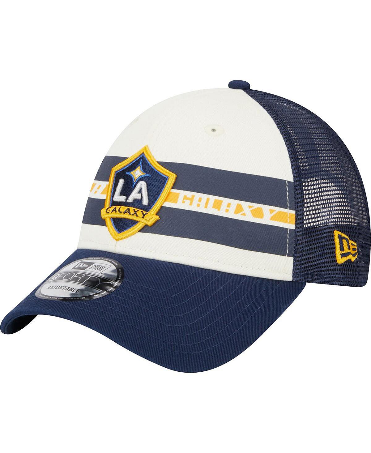 

Мужская белая, темно-синяя кепка LA Galaxy Team Stripes 9FORTY Trucker Snapback New Era