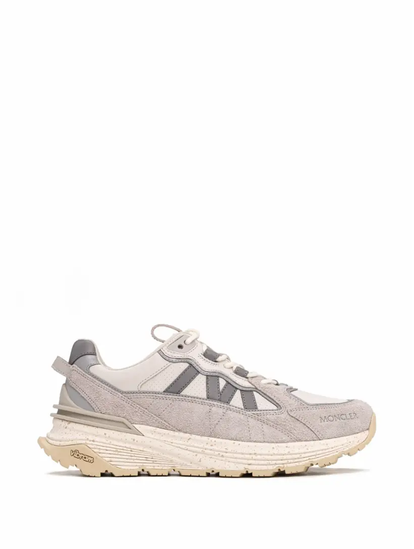 Комбинированные кроссовки Lite runner Moncler, бежевый