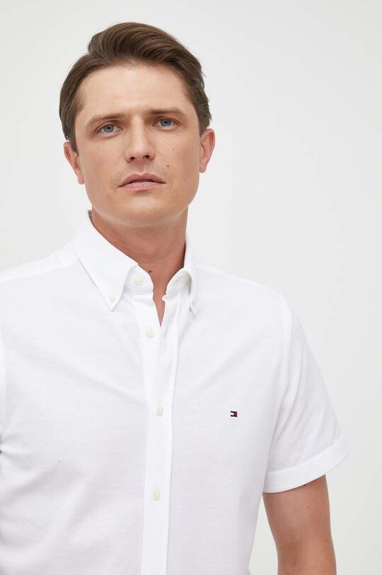 

Хлопчатобумажную рубашку Tommy Hilfiger, белый