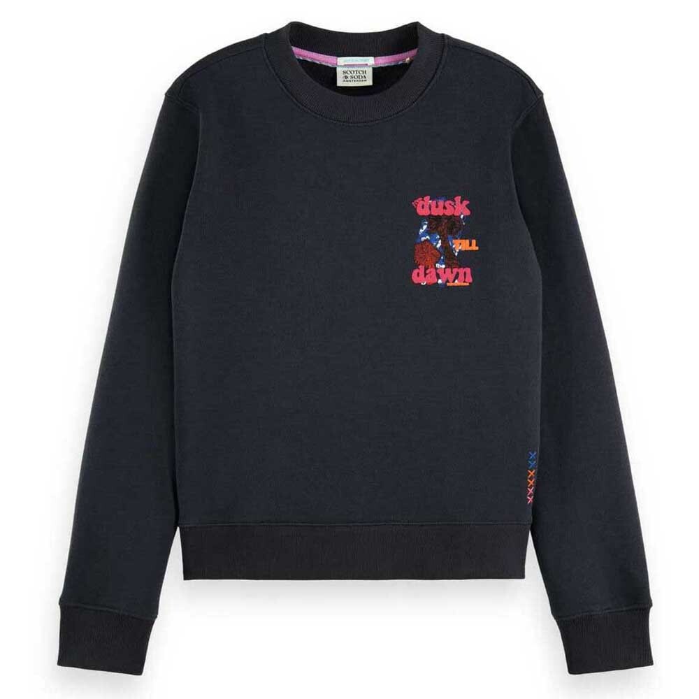

Толстовка Scotch & Soda Graphic Print Regular Fit, черный