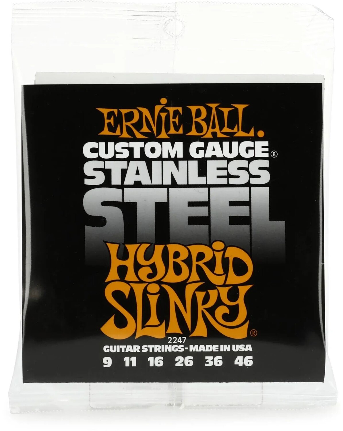 

Гибридные обтягивающие струны для электрогитары Ernie Ball 2247 с обмоткой из нержавеющей стали — .009-.046