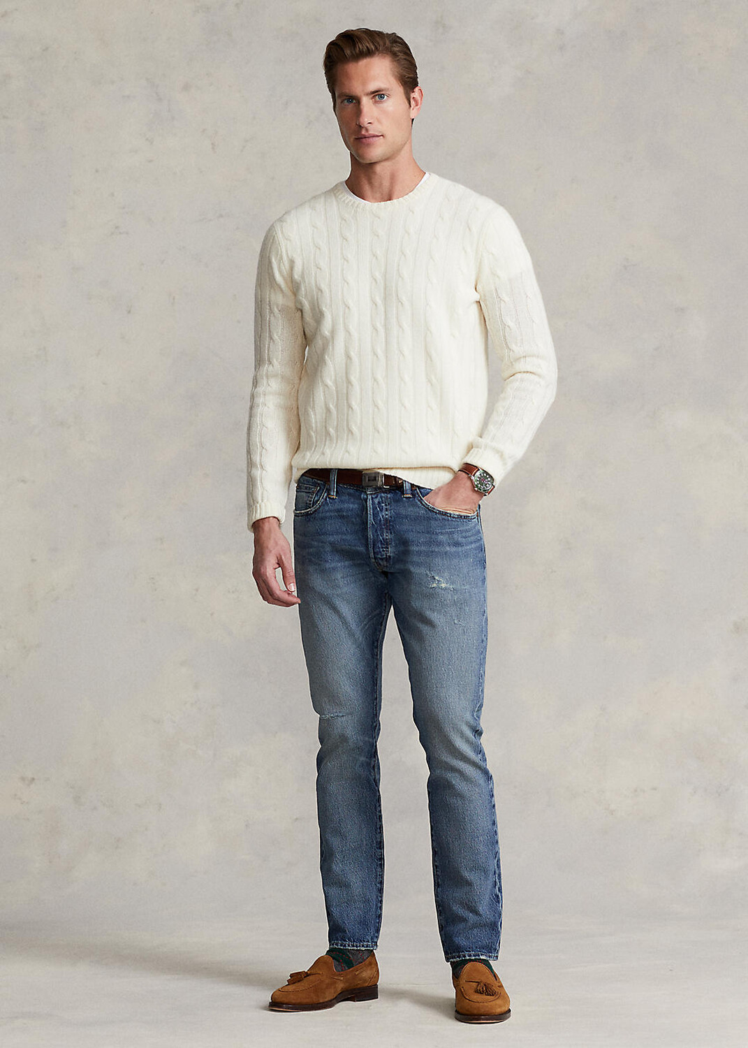 

Джинсы Sullivan Slim Stretch с эффектом потертости