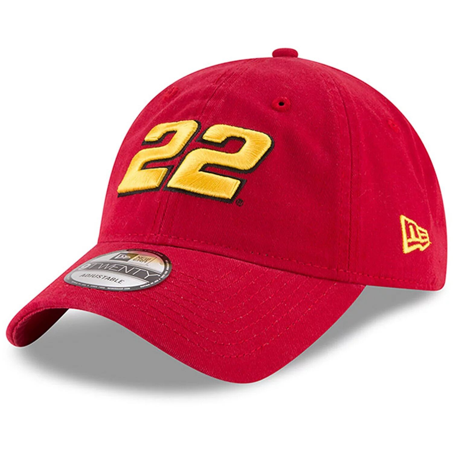 

Мужская регулируемая шляпа New Era Red Joey Logano ферментированной стирки 9TWENTY