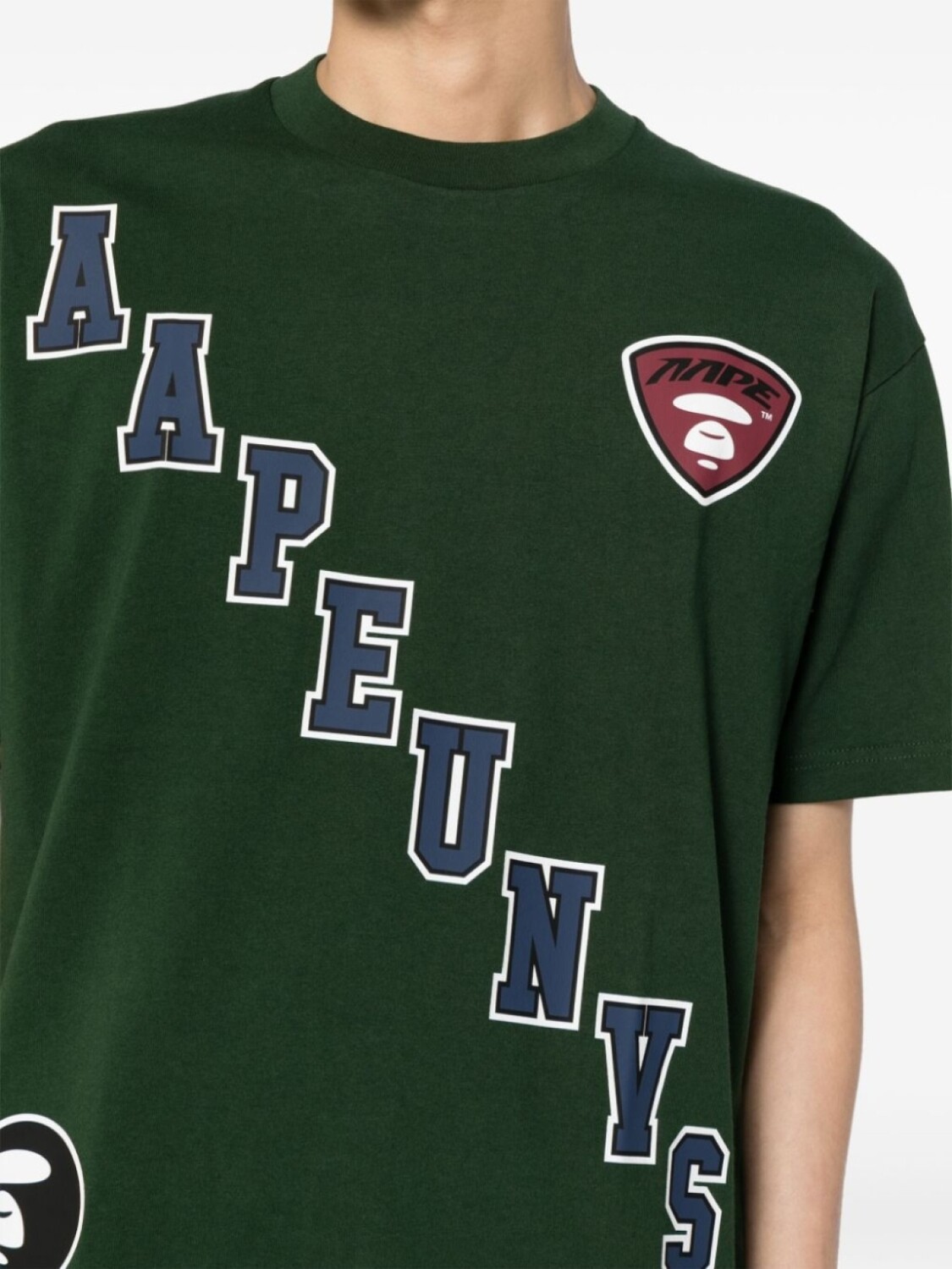 

AAPE BY *A BATHING APE футболка с графичным принтом, зеленый