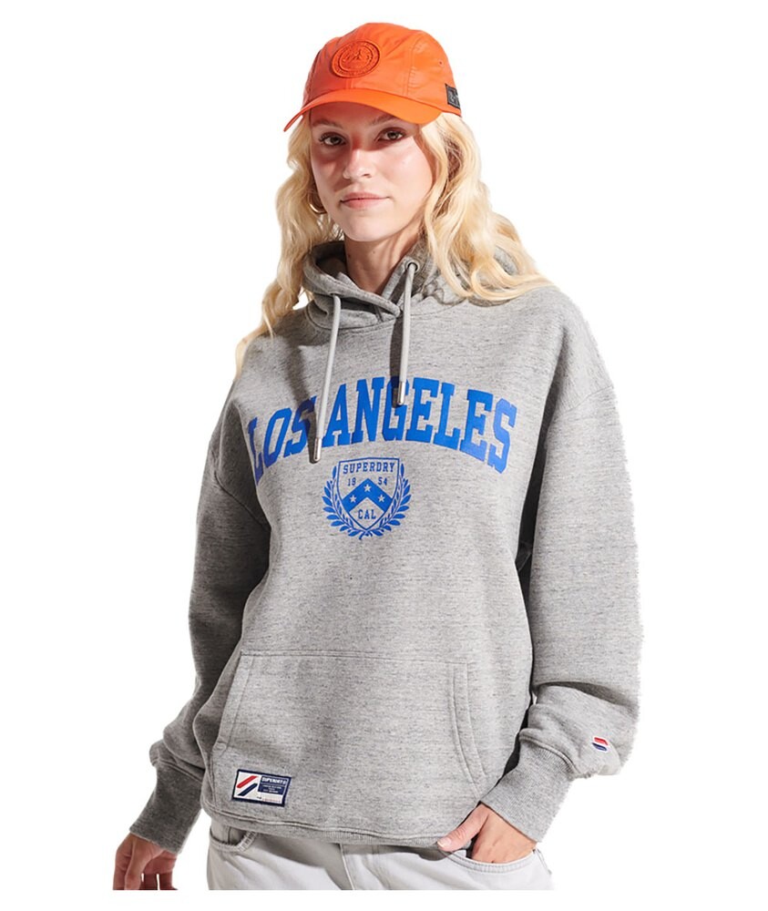 

Толстовка Superdry The 5Th Down Crop Hood, красный