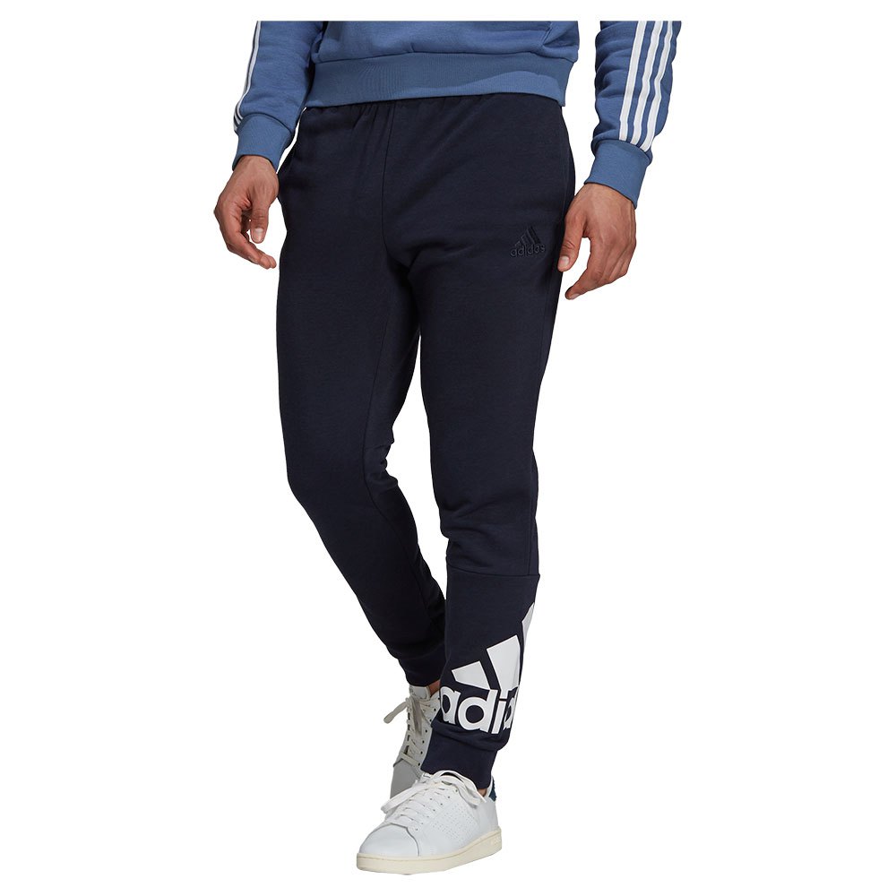 

Брюки adidas Essentials French Terry Tapered Cuff Logo, синий