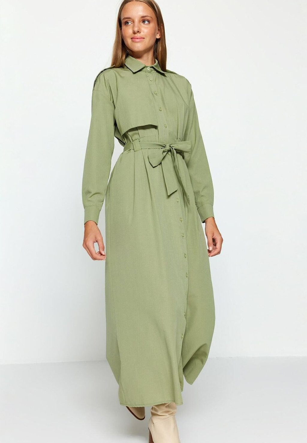 

Платье-блузка Trendyol Modest, цвет green