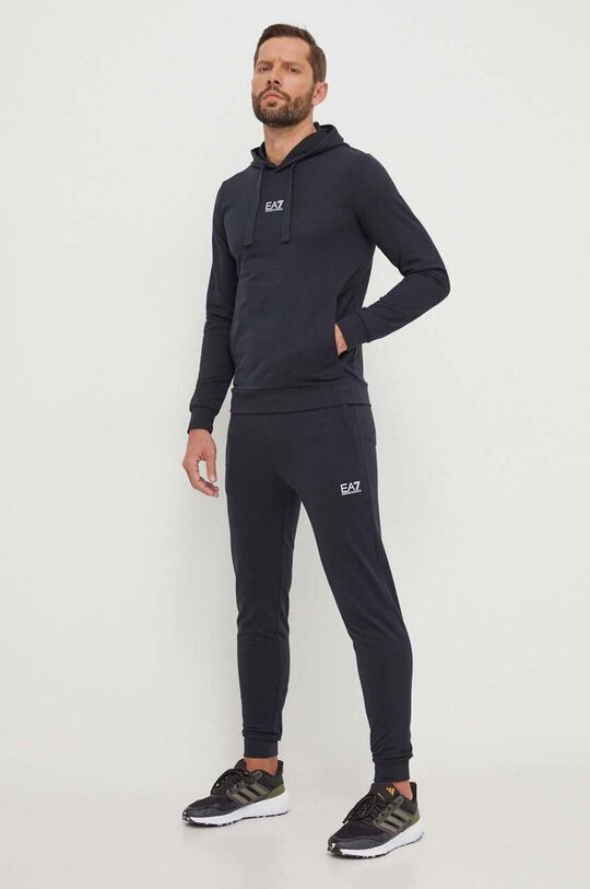 

Шерстяной костюм EA7 Emporio Armani, темно-синий