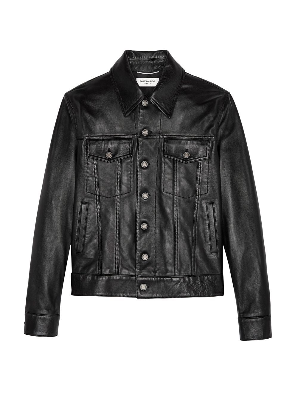 

Джинсовая куртка из овчины Saint Laurent, черный