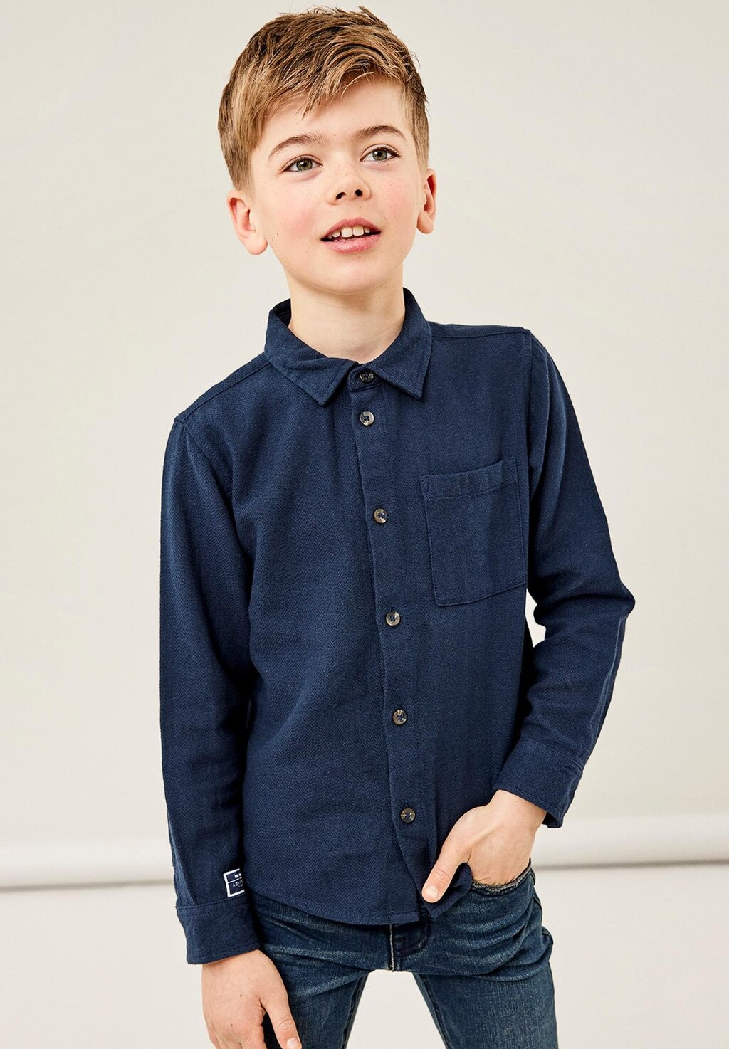 

Рубашка NKMTYPE OVERSIZE Name it, цвет dark sapphire