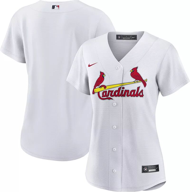 

Женская реплика Nike St. Louis Cardinals Blank White Cool Base Джерси